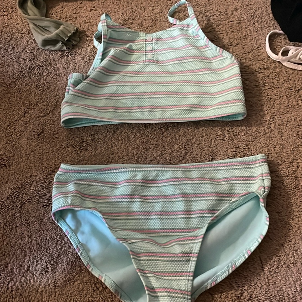 Blue bikini for swimming